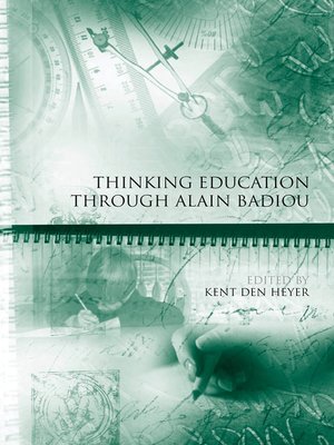 cover image of Thinking Education Through Alain Badiou
